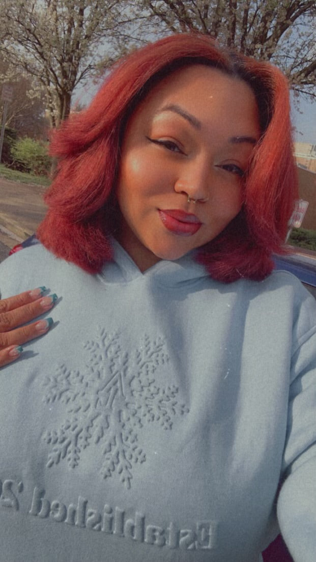 Embossed Winter Logo Hoodie