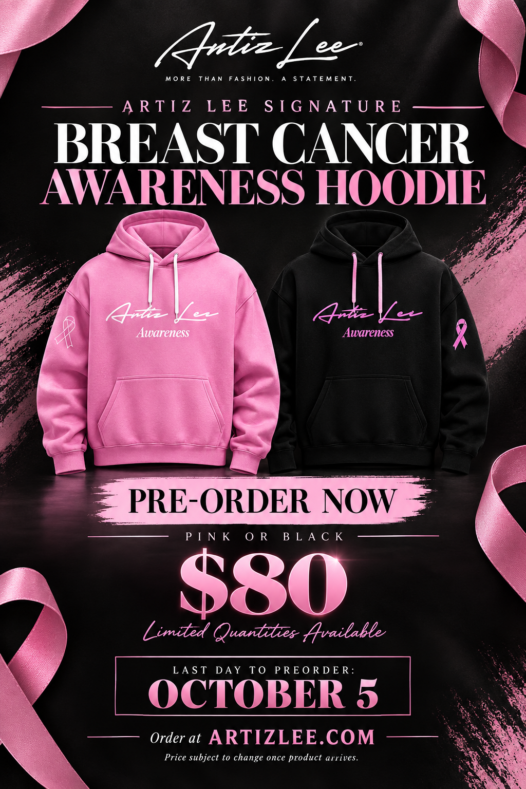 Breast Cancer Signature Hoodies (PREORDER)