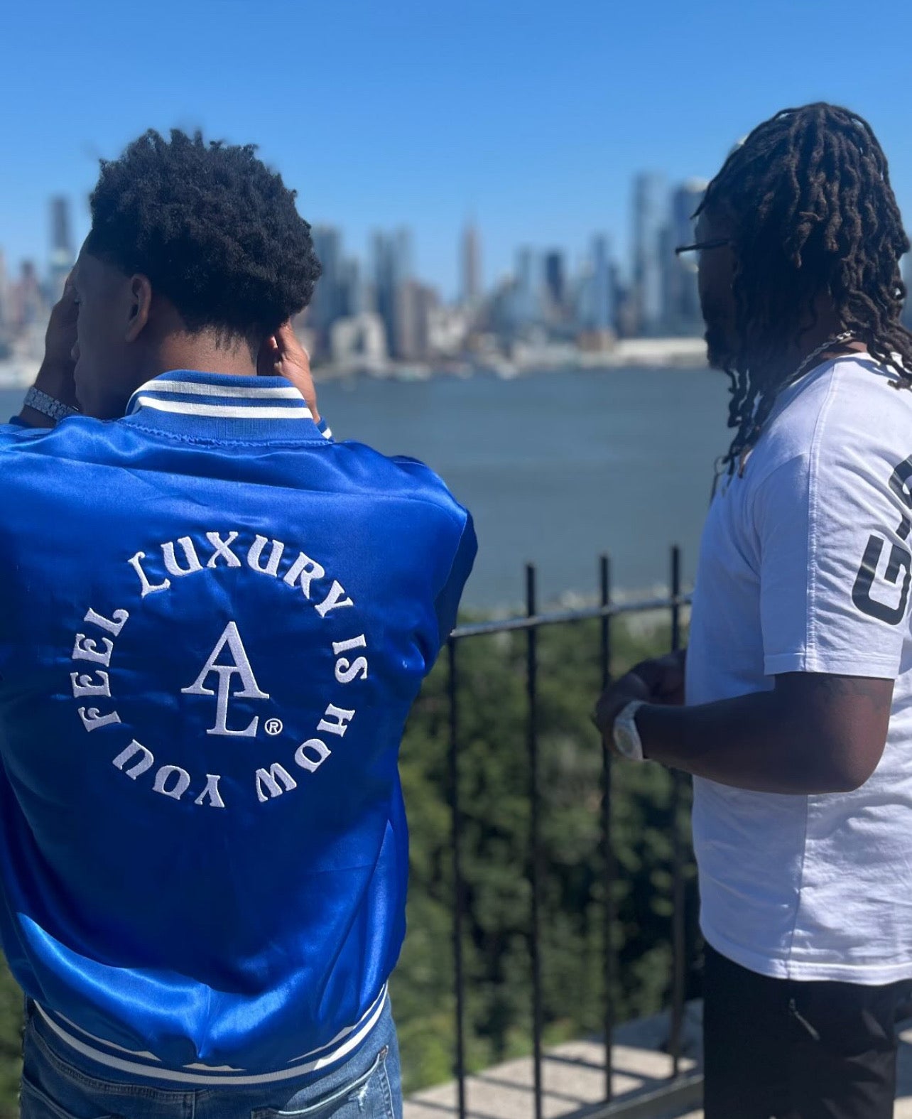 Satin Slogan Bomber Jacket