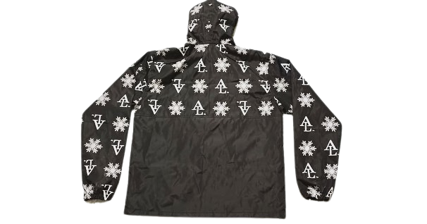 Artiz Lee "Monogram" Quarter-Zip Windbreaker